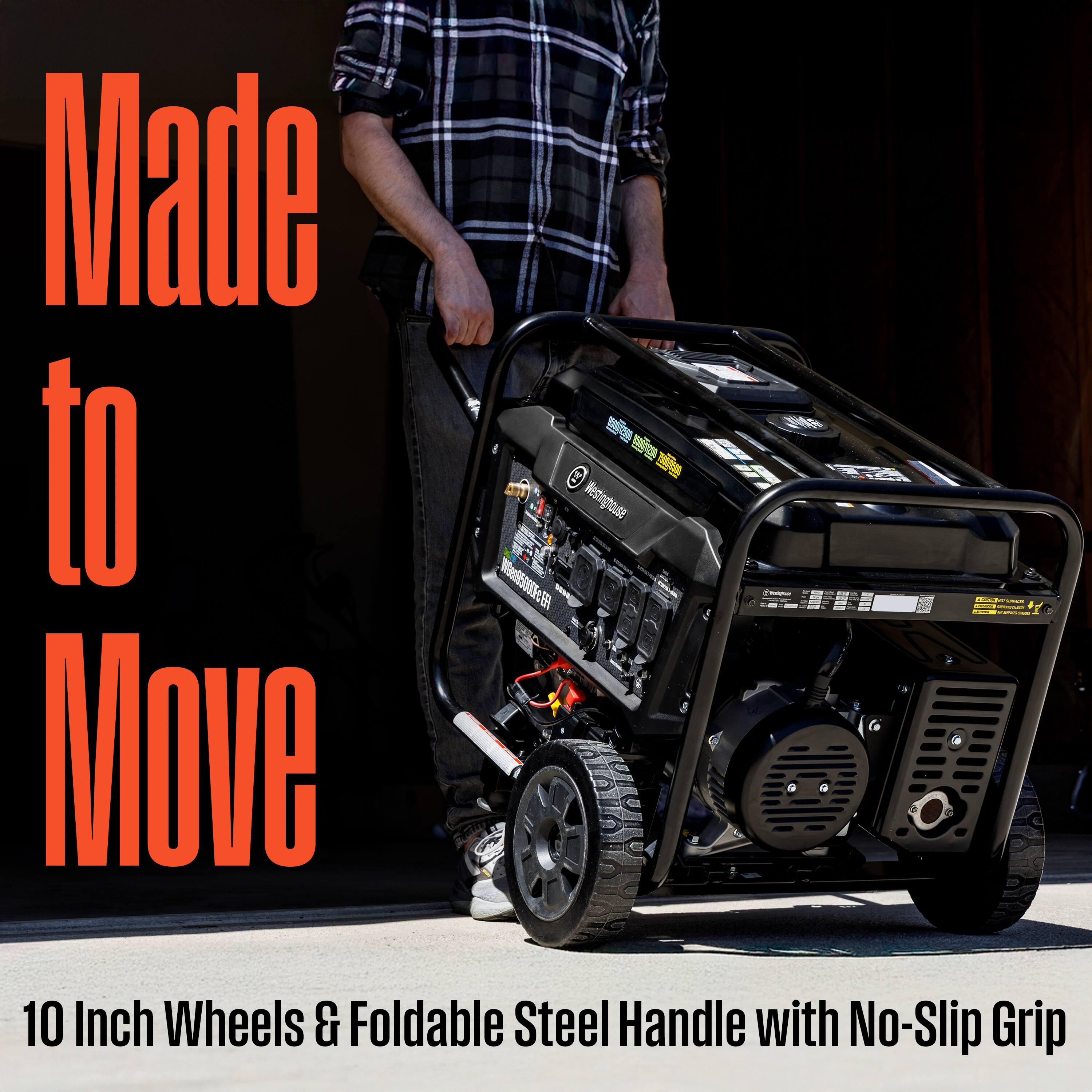 Made to Move

10 Inch Wheels & Foldable Steel Handle with No-Slip Grip