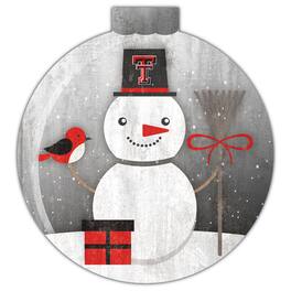 Fan Creations - Texas Tech Red Raiders 12'' Snow Globe Wall Art - Multicolor