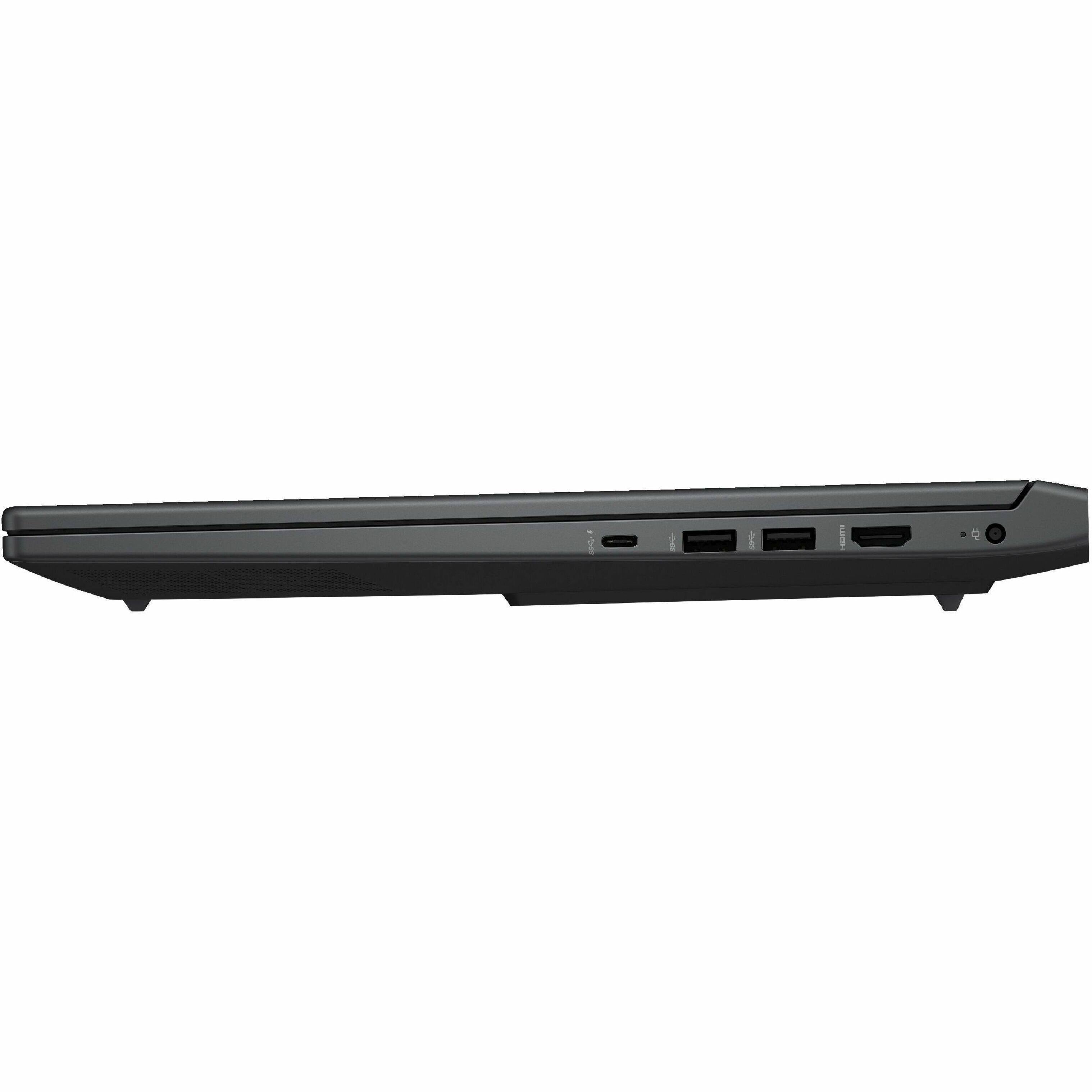Left. HP - Victus 16-s0000 16.1" 144 Hz Gaming Laptop 1920 x 1080 (Full HD) - AMD Ryzen 5 7640HS with 16GB Memory - Mica Silver.