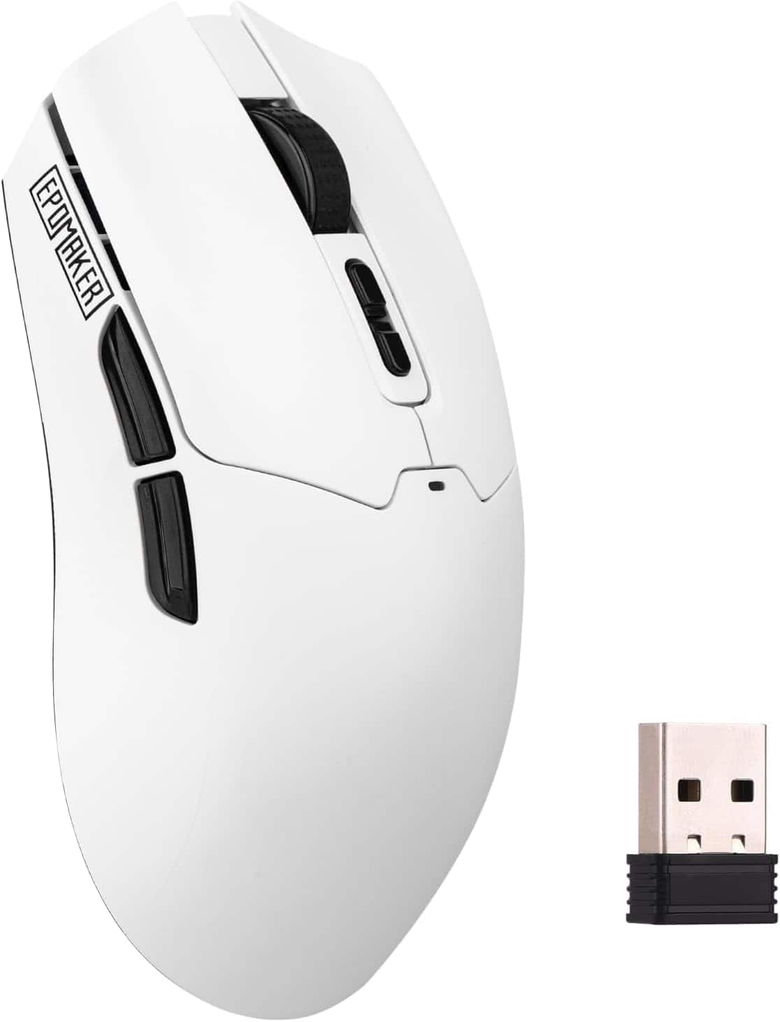 EPOMAKER - Click Lite Wireless Gaming Mouse, 800 to 12,000 DPI Adjustable, PAW3311 Sensor - Wireless - White