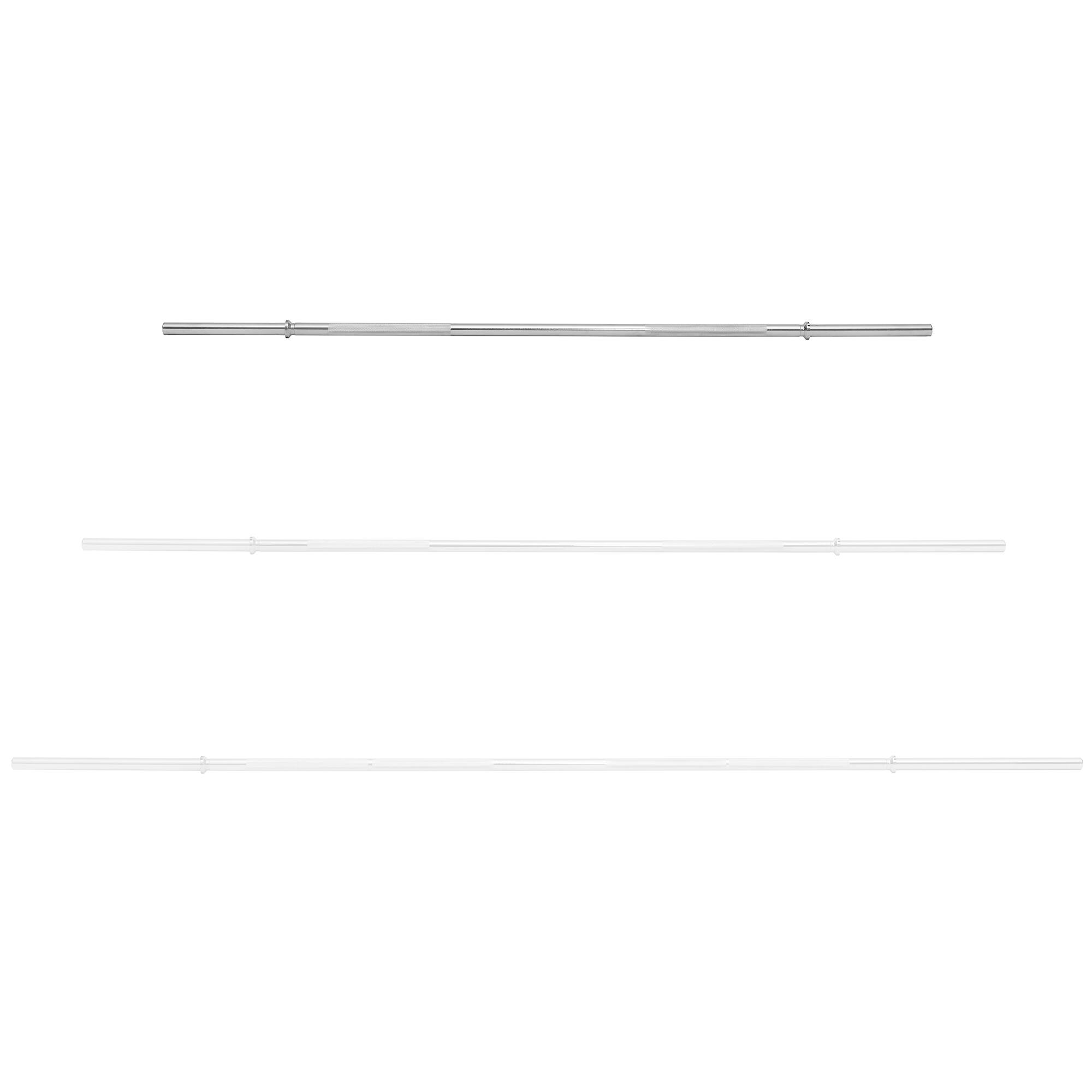 Alt View 4. Philosophy Gym - 1-in Standard Weightlifting Barbell - Straight Bar - Chrome.