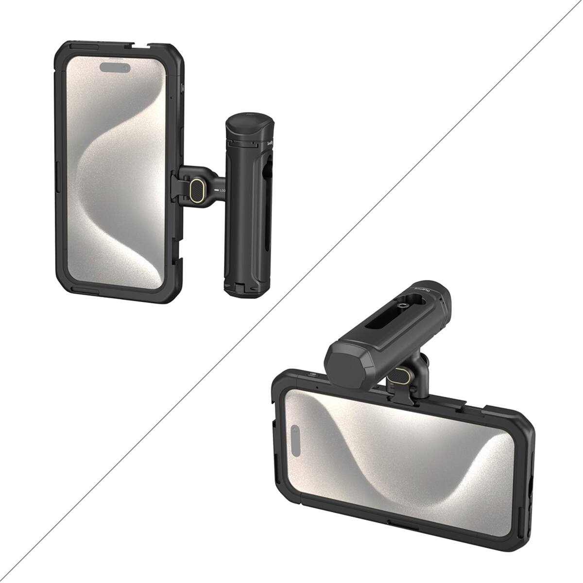 Alt View 2. Smallrig - SmallRig Single Handheld Mobile Video Cage Kit for Apple iPhone 15 Pro Max.