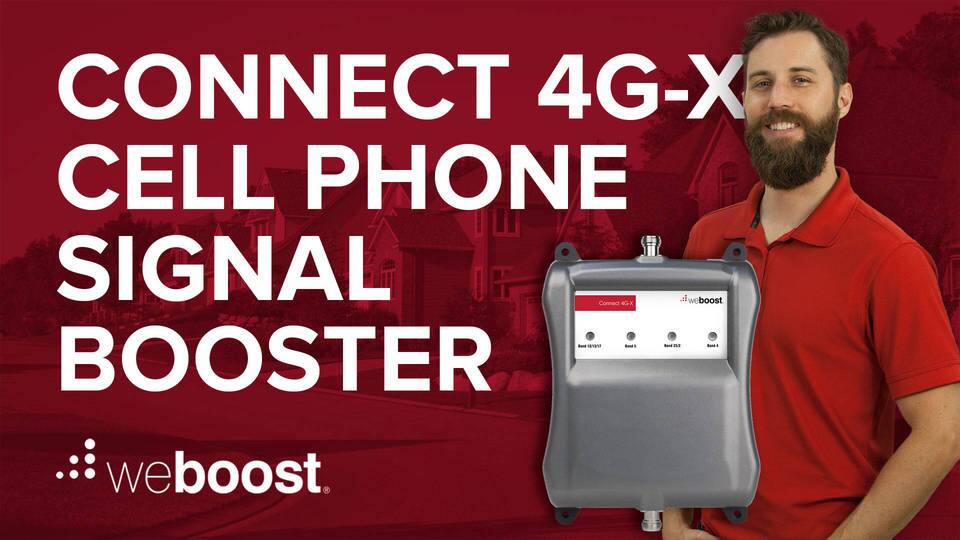 weboost Connect 4G-X 4G LTE Cell Phone Signal Booster Gunmetal 471104 ...