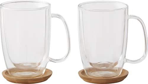 Caribou Coffee - Double-Wall Coffee Mugs (2-Pack) - Clear - Angle