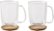 Angle Zoom. Caribou Coffee - Double-Wall Coffee Mugs (2-Pack) - Clear.