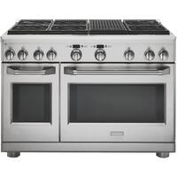 Monogram - 8.3 Cu. Ft. Self-Cleaning Freestanding Double Oven Dual Fuel Convection Range - Stainless steel - Front_Zoom
