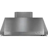 Monogram - 48 inches - Externally Vented - Wall Range Hood - Stainless Steel - Front_Zoom
