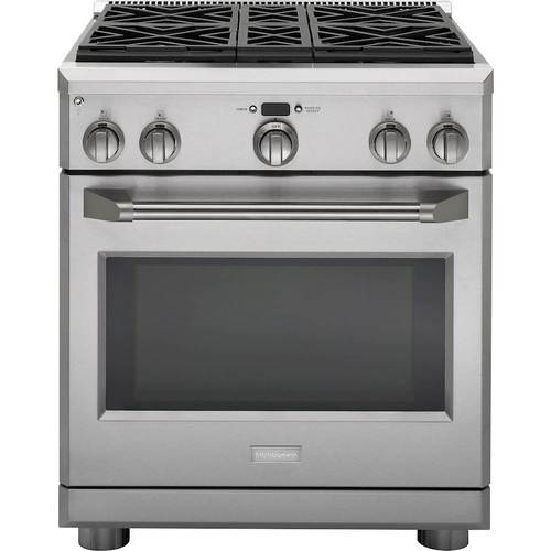 Monogram - 5.7 Cu. Ft. Self-Cleaning Freestanding Gas Convection Range - Stainless steel