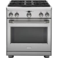 Monogram - 5.7 Cu. Ft. Self-Cleaning Freestanding Gas Convection Range - Stainless steel - Front_Zoom