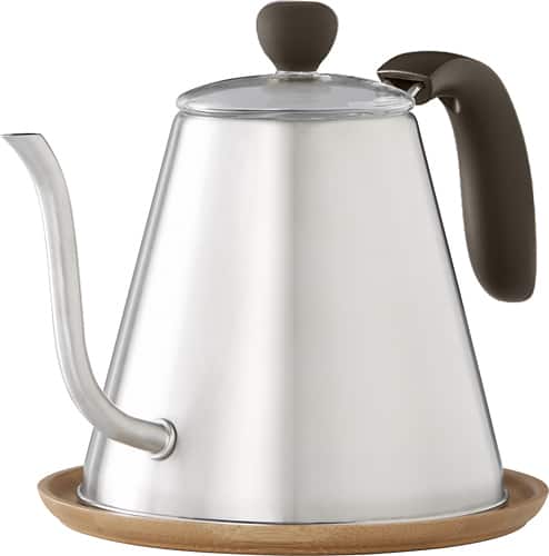 Caribou Coffee - 34-Oz. Stainless Steel Kettle - Silver - Angle