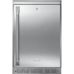Monogram - 5.4 Cu. Ft. Compact Refrigerator - Stainless steel - Front_Standard
