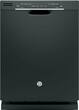 GE - 24" Front Control Tall Tub Built-In Dishwasher - Black - Larger Front