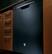 Left. GE - 24" Front Control Tall Tub Built-In Dishwasher.