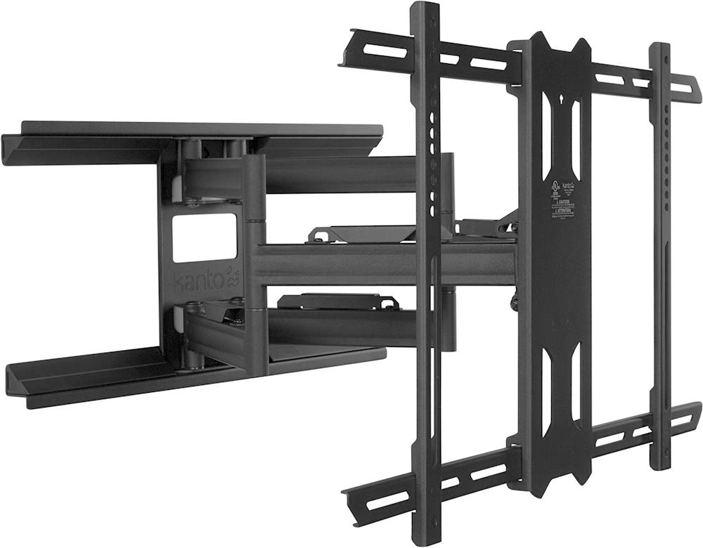 Angle View: Kanto - Full-Motion TV Wall Mount for Most 39" - 80" TVs - Extends 24" - White