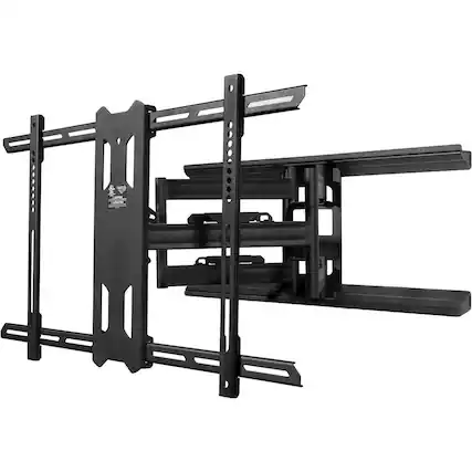 Front. Kanto - Full-Motion TV Wall Mount for Most 39" - 80" TVs - Extends 24" - Black.