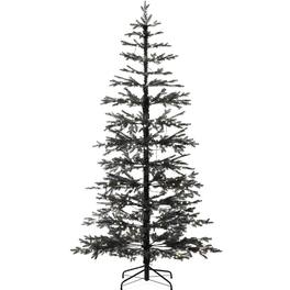 Best Choice Products - Pre-Lit Sparse Christmas Tree w/ 2-in-1 LED Lights, Cordless Connection - Black