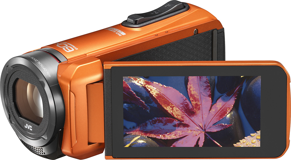 Philosophical Pledge tar Best Buy: JVC Everio GZ-R320 Quad Proof HD Water-Resistant Flash Memory  Camcorder Orange GZR320DUS