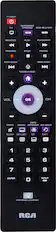 POWER TV SAT-CABLE STREAM DVD-BLU RAY REVERSE PLAY FORWARD RECORD STOP PAUSE SKIP BACK SKIP FWD GUIDE-HOME + + VOL OK CH INFO MUTE MENU OPTIONS GO BACK SLEEP CH LIST cc EXIT Zzz 1 2 3 4 5 6 7 8 9 ENTER O INPUT LED BACKLIGHTING RCA