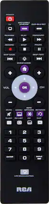 RCA - 3-Device Backlit Universal Remote - Black