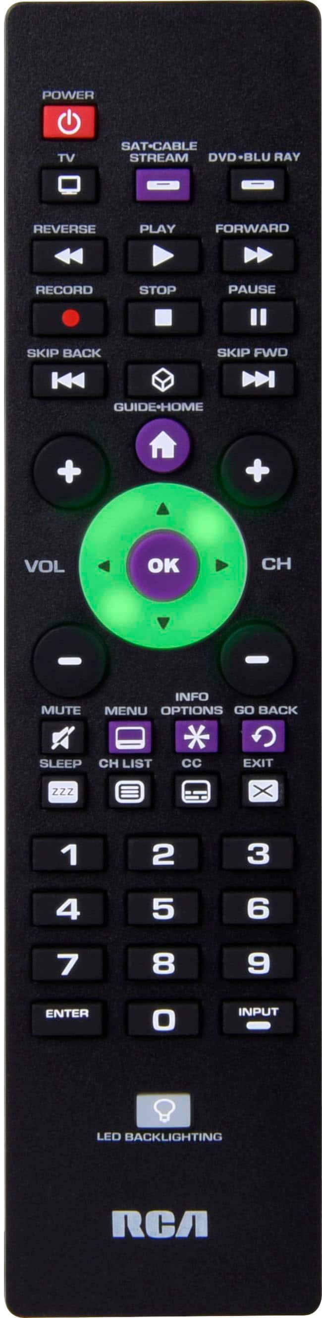 Alt View 12. RCA - 3-Device Backlit Universal Remote - Black.