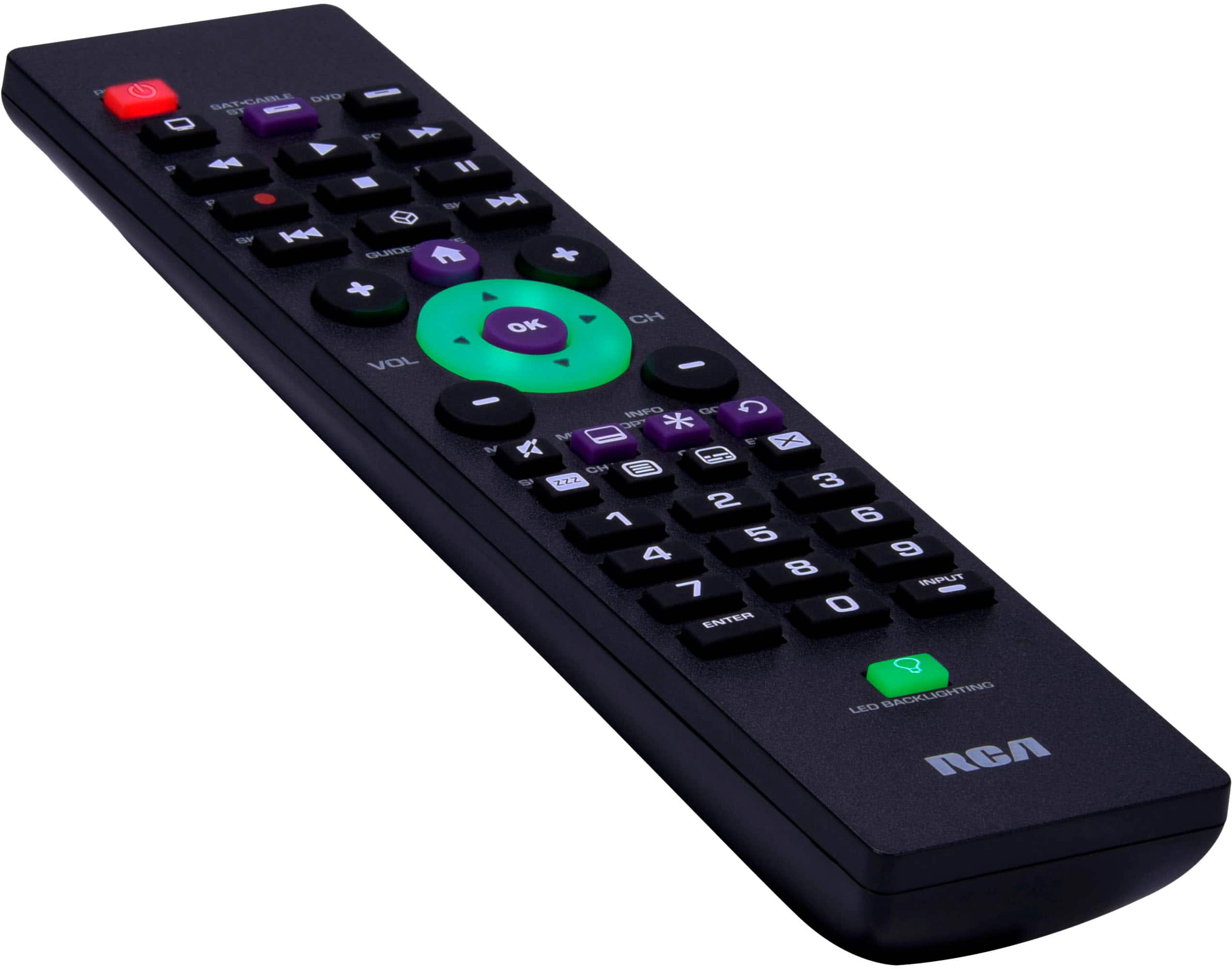 Alt View 14. RCA - 3-Device Backlit Universal Remote - Black.