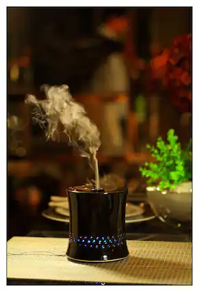 Front. SPT - 0.02-Gal. Ultrasonic Humidifier - Black.