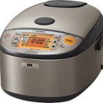 Angle. Zojirushi - 5.5 Cup Induction Heating Rice Cooker - Stainless Steel Gray.