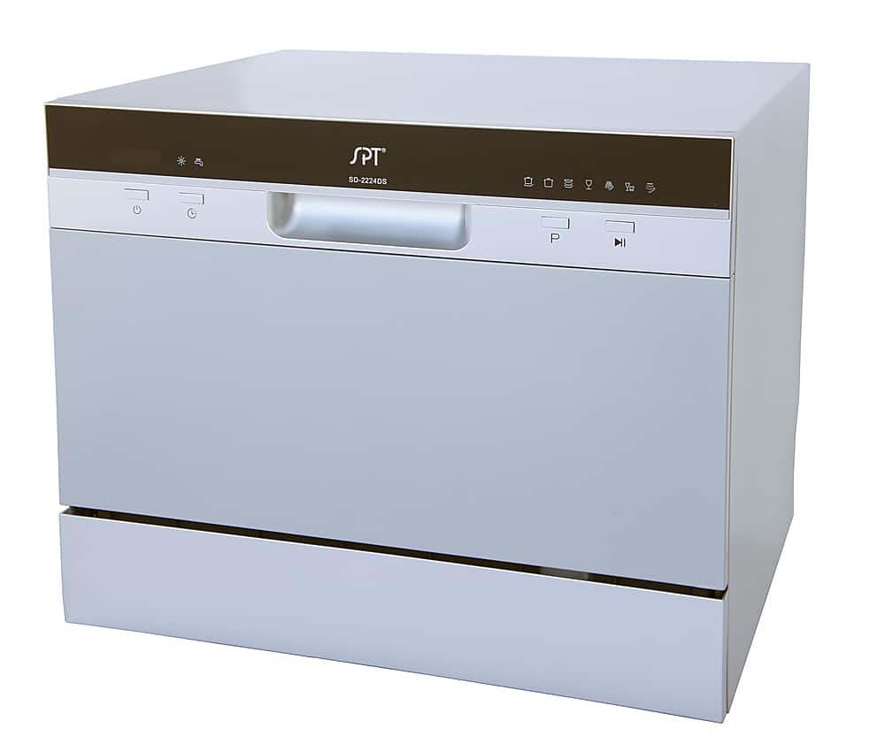 Alt View 13. SPT - 22" Tabletop Portable Dishwasher - Silver.
