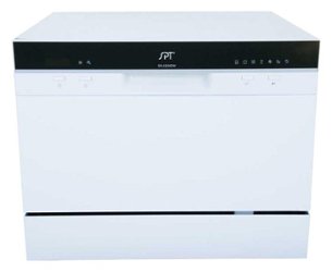 SPT - 22" Tabletop Portable Dishwasher - White - Front_Zoom