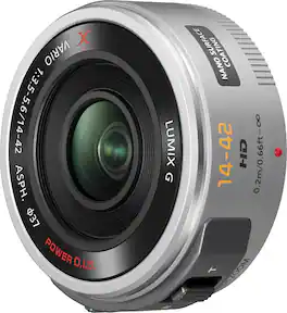 Panasonic - Lumix G X Vario PZ 14-42mm f/3.5-5.6 ASPH Power O.I.S. Zoom Lens - Silver