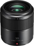 Front Zoom. Panasonic - Lumix G Macro 30mm f/2.8 ASPH. Mega O.I.S. Lens - Black.