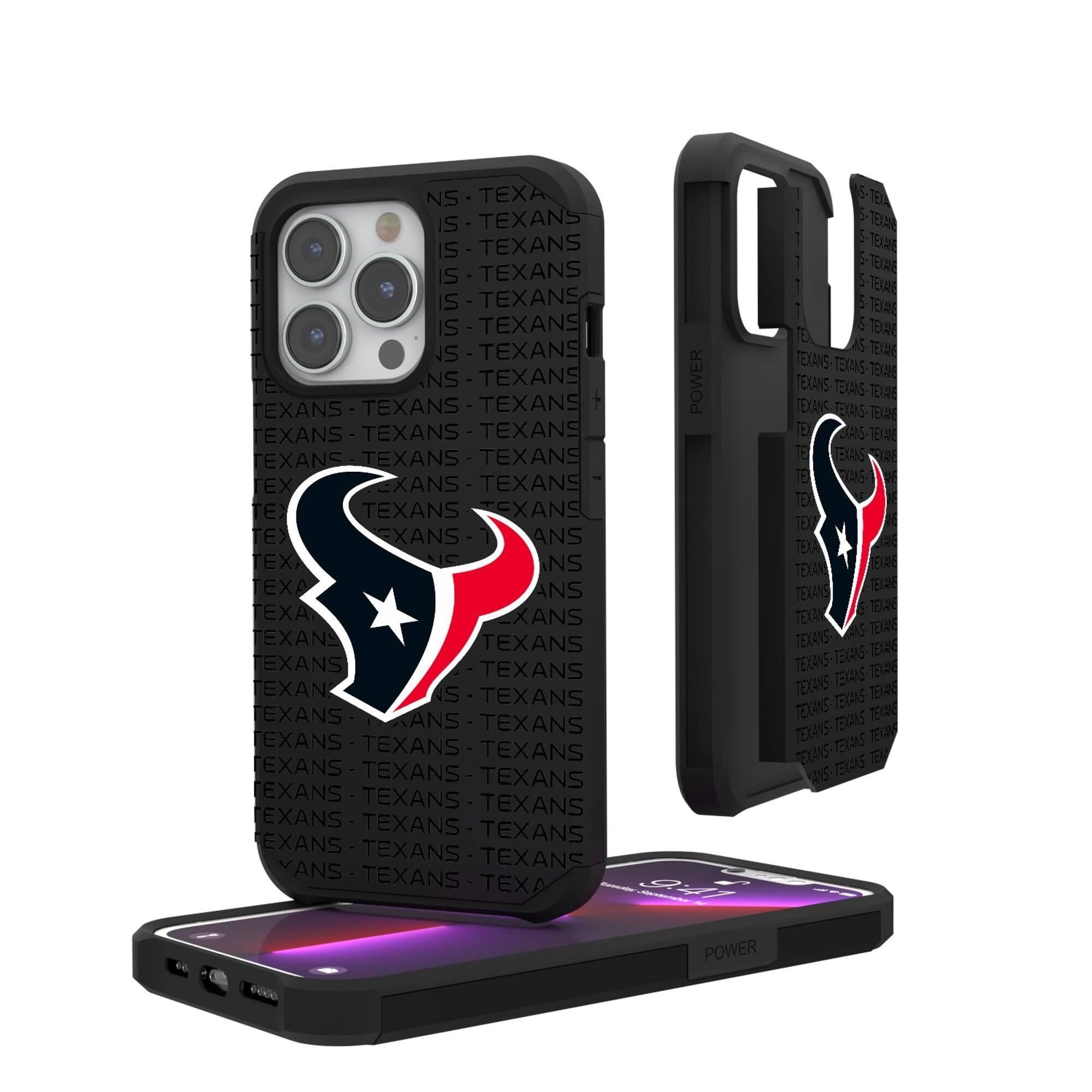 Keyscaper - NFL - Houston Texans - iPhone Rugged Case with Text Design - 14 Pro - Multicolor price history on PriceWatchPro