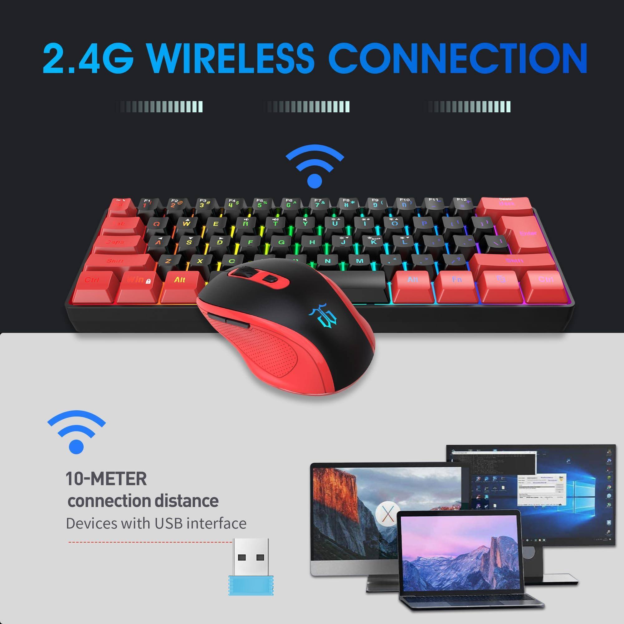 2.4G WIRELESS CONNECTION

10-METER connection distance

Devices with USB interface