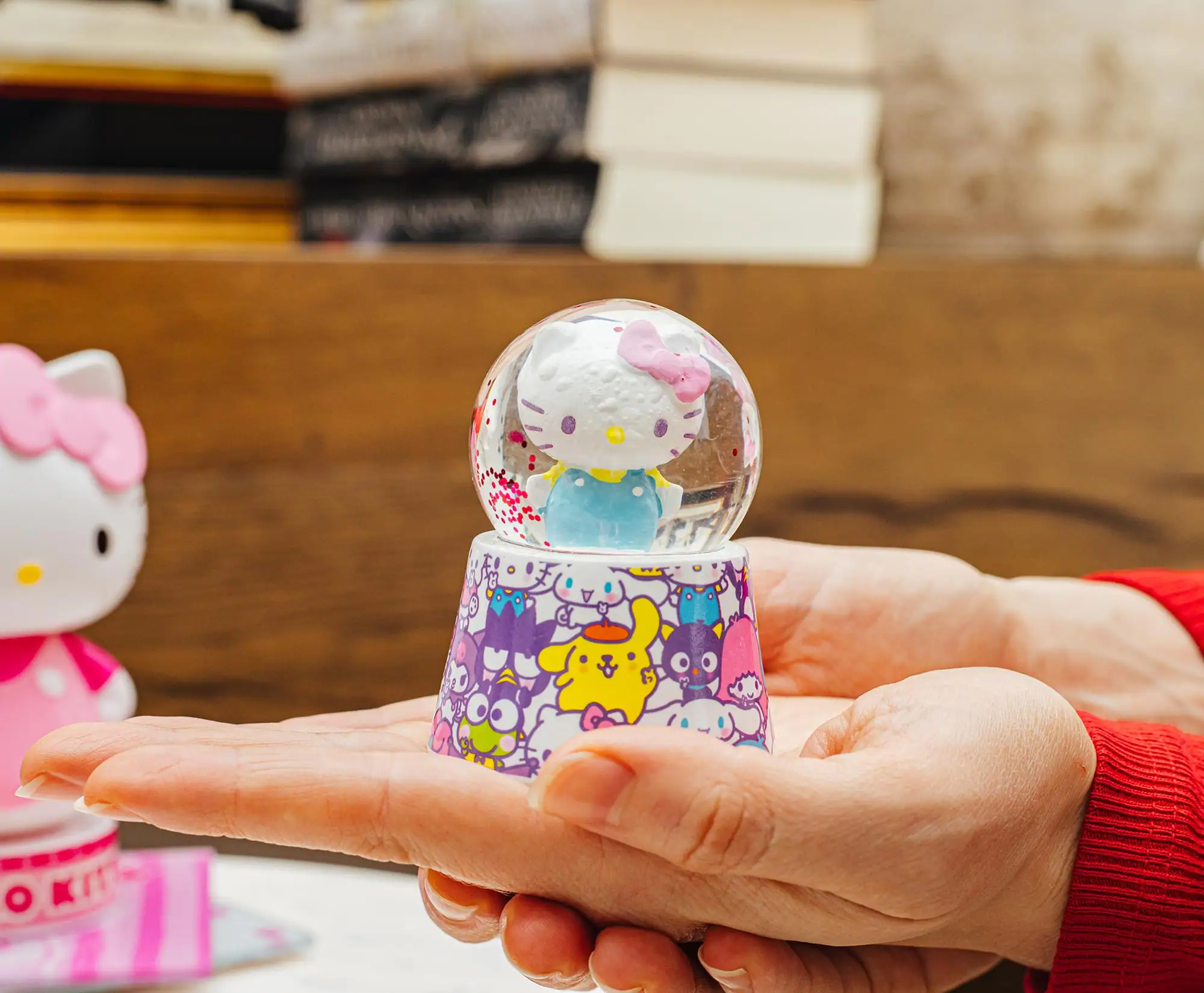 Alt View 2. Silver Buffalo - Sanrio Hello Kitty and Friends Mini Light-Up Snow Globe | 3 Inches Tall - Blue.