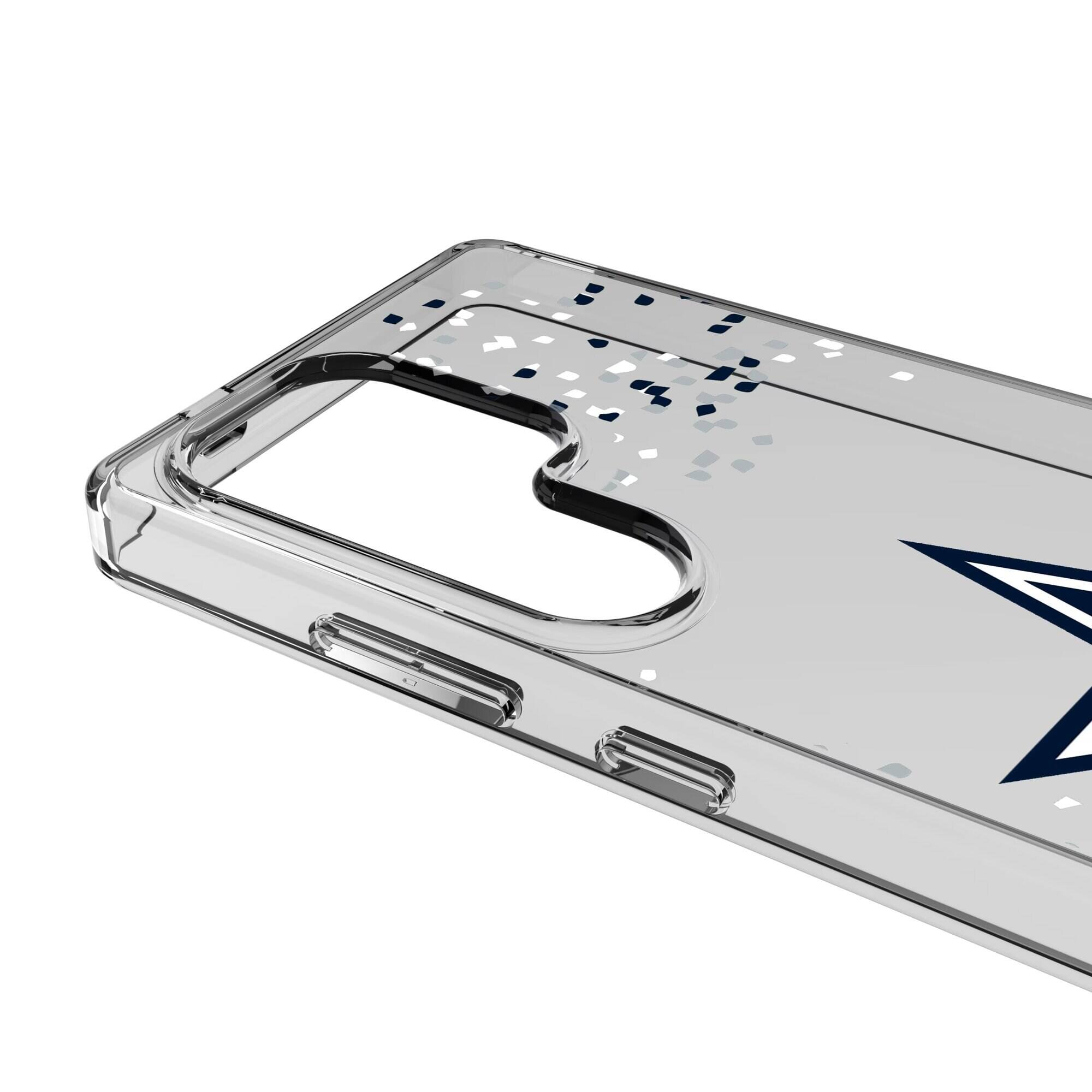 Alt View 2. Keyscaper - Dallas Cowboys Galaxy Clear Case with Confetti Design - S22 Plus - Multicolor.