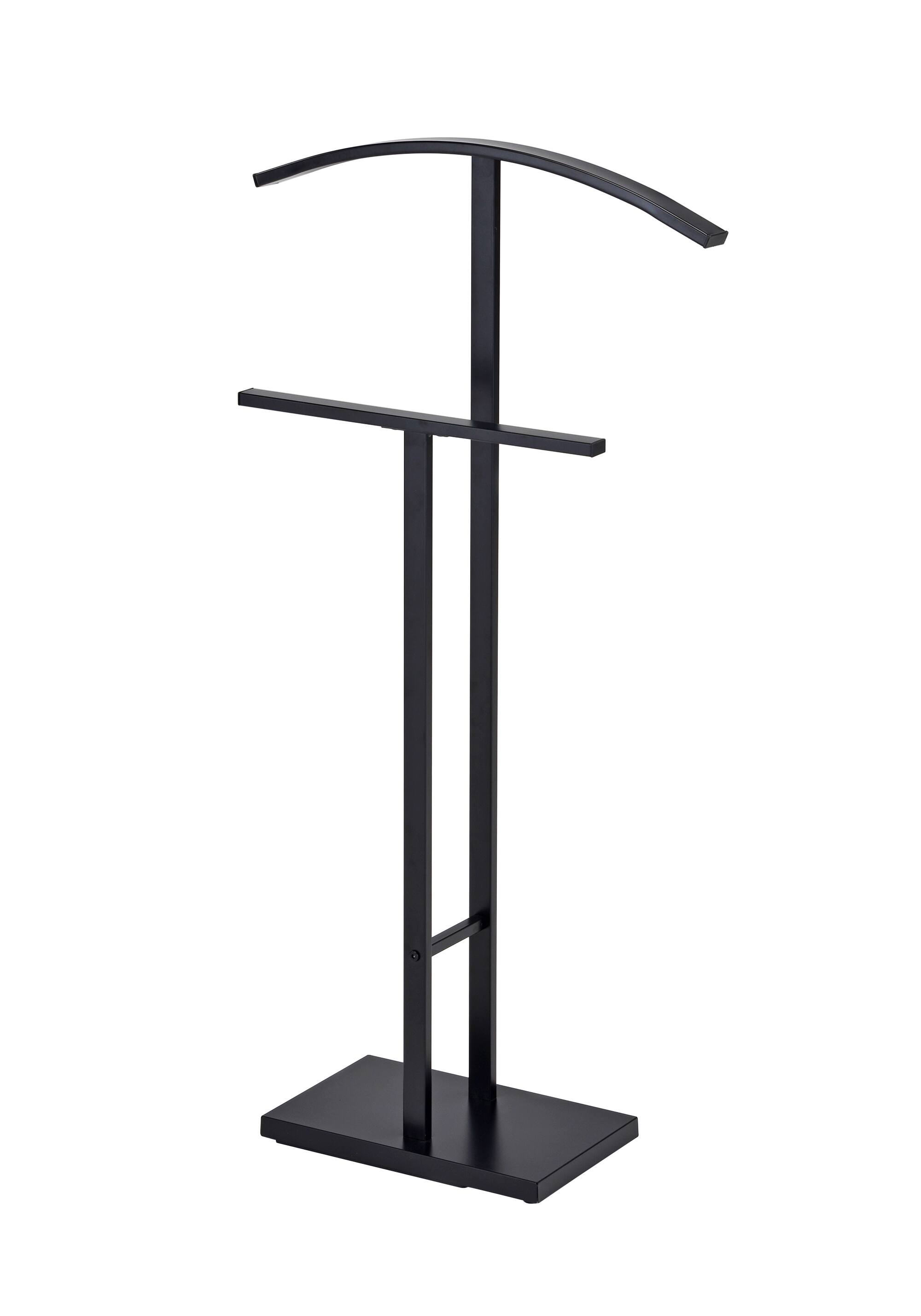 Angle. Kings Brand Furniture - Kings Brand Furniture - Dossi Metal Suit Valet Stand, Clothes Rack, Clothing Organizer, Jacket Hanger, Tie Hanger - Black.