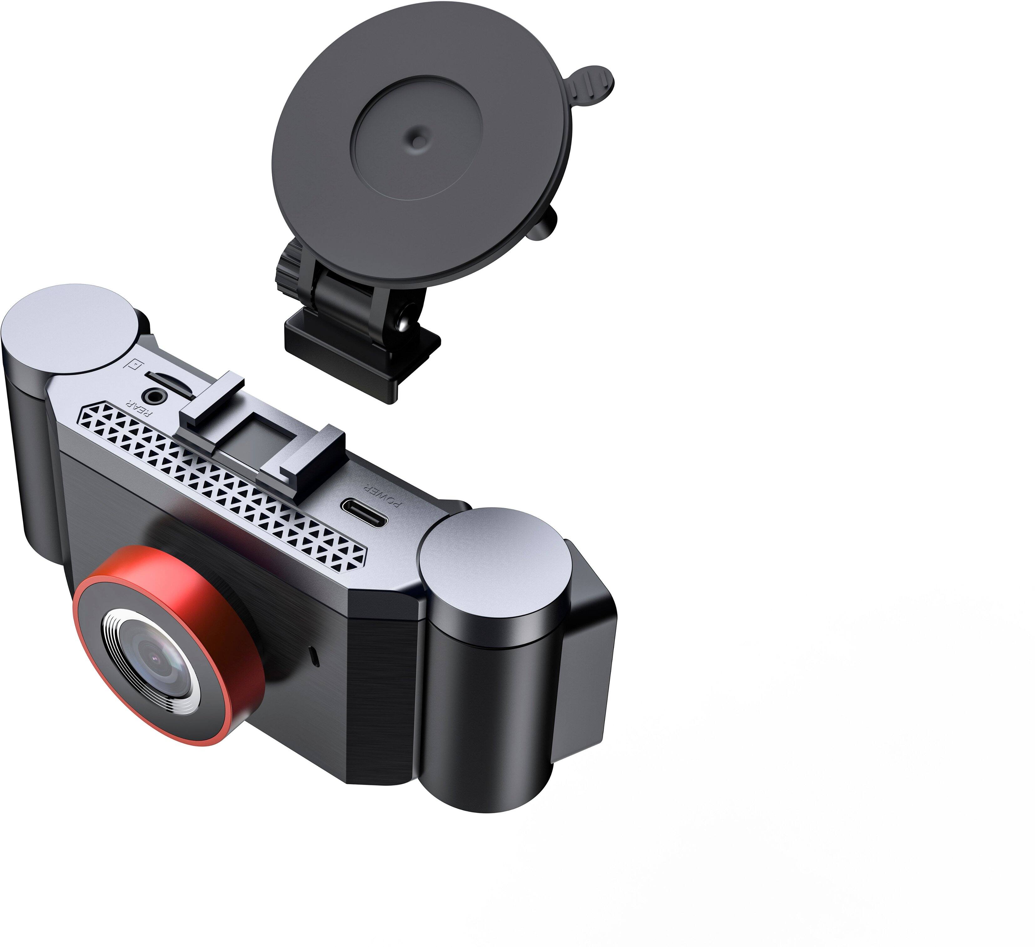 Alt View 9. Rexing - Rexing C4 4-Channel Dash Cam with All-Around 1080p, Wi-Fi App Control, Parking Mode, 64GB Card - Black.