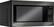 Left. LG - 2.0 Cu. Ft. Mid-Size Microwave - Black stainless steel.