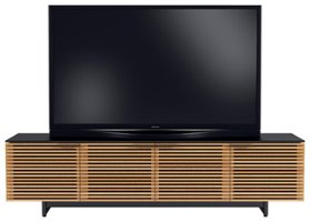 BDI - Corridor Low Cabinet for Most TVs Up to 85" - White Oak - Front_Zoom