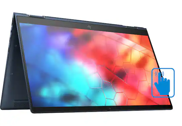 Front. HP - Elite Dragonfly 2-in-1 Laptop 13.3 FHD Display (i5-8265U, 16GB, 512GB SSD, Intel UHD 620, Win 11 Pro) - Galaxy Blue.