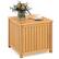 Alt View 9. Gymax - Gymax 2-in-1 Outdoor Side Table w/Storage Umbrella Hole & Removable Base for Backyard - Yellow.