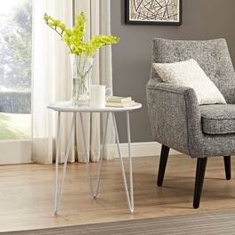 Digress Side Table by Modway - White