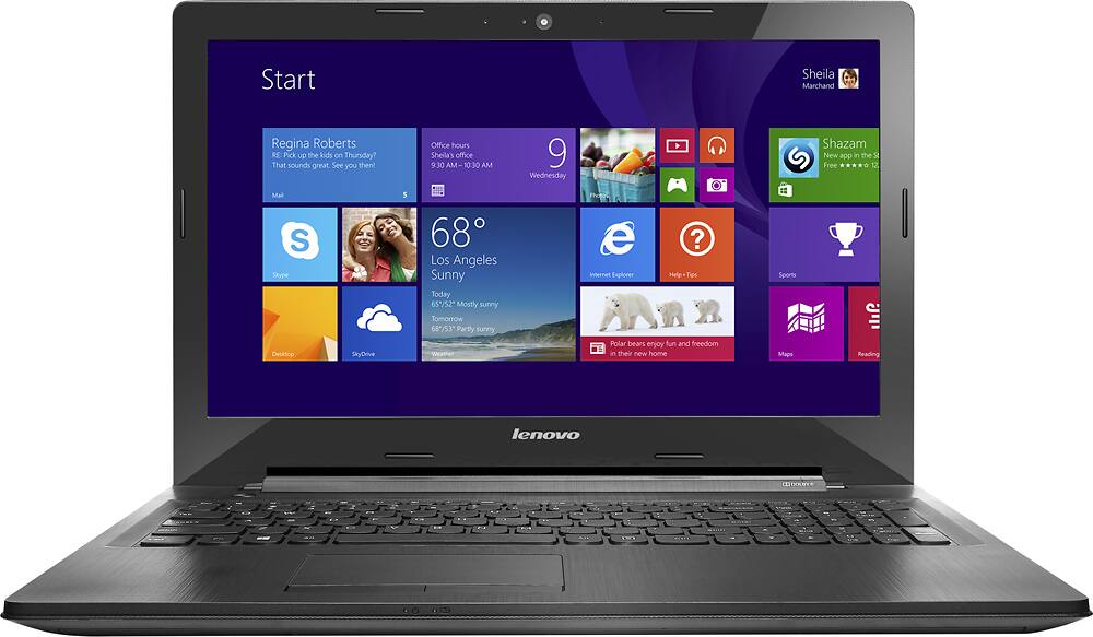 Front. Lenovo - Geek Squad Recertified Refurbished 15.6" Laptop - Intel Core i5 - 6GB Memory - 500GB Hard Drive - Black.