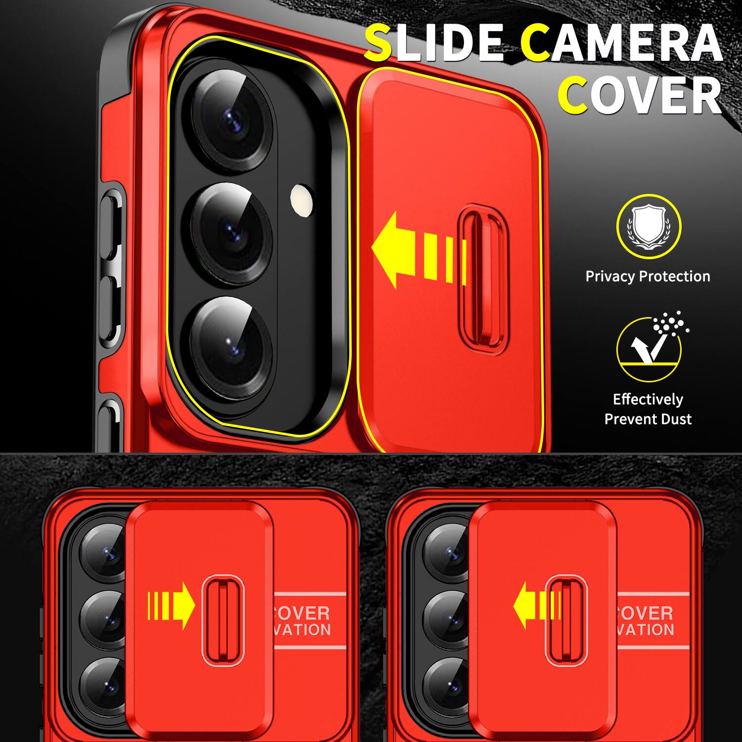 SLIDE CAMERA COVER

Privacy Protection
Effectively Prevent Dust

OVER VATION