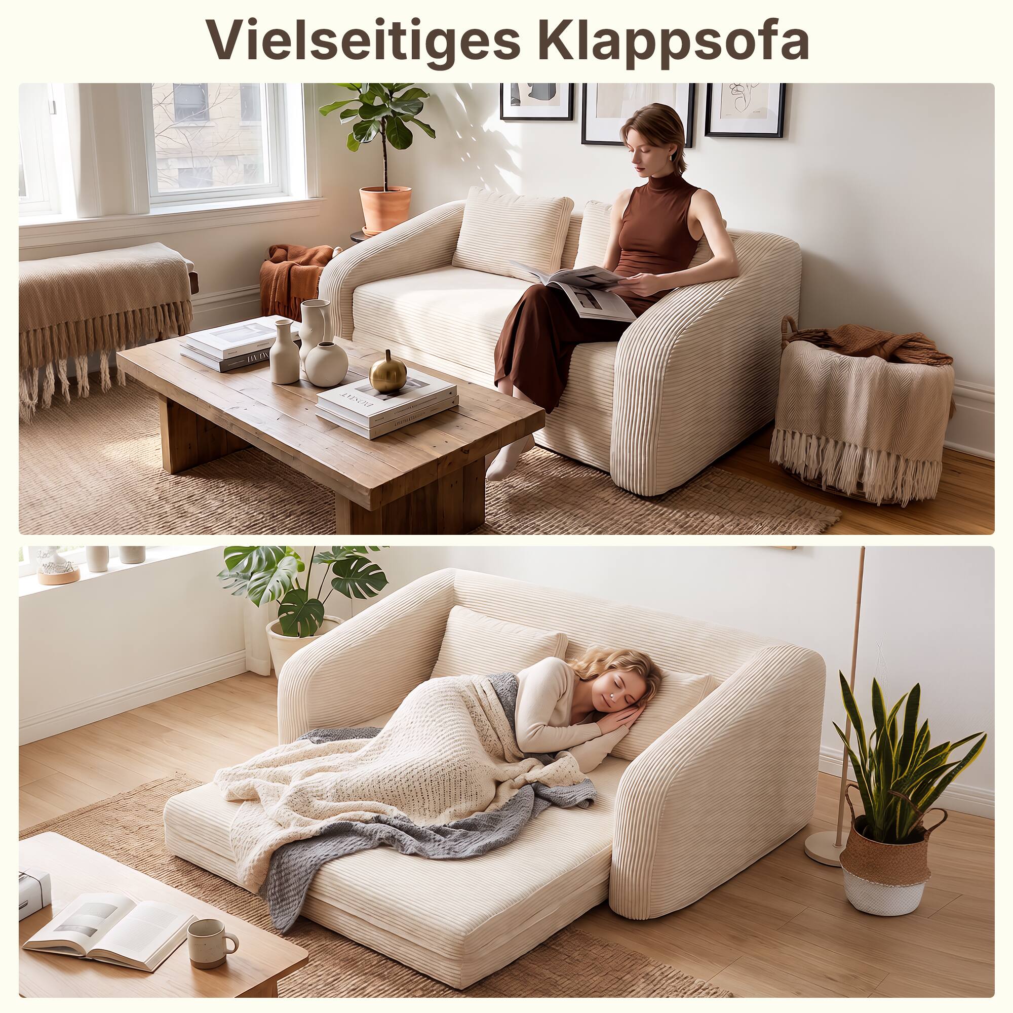 Vielseitiges Klappsofa