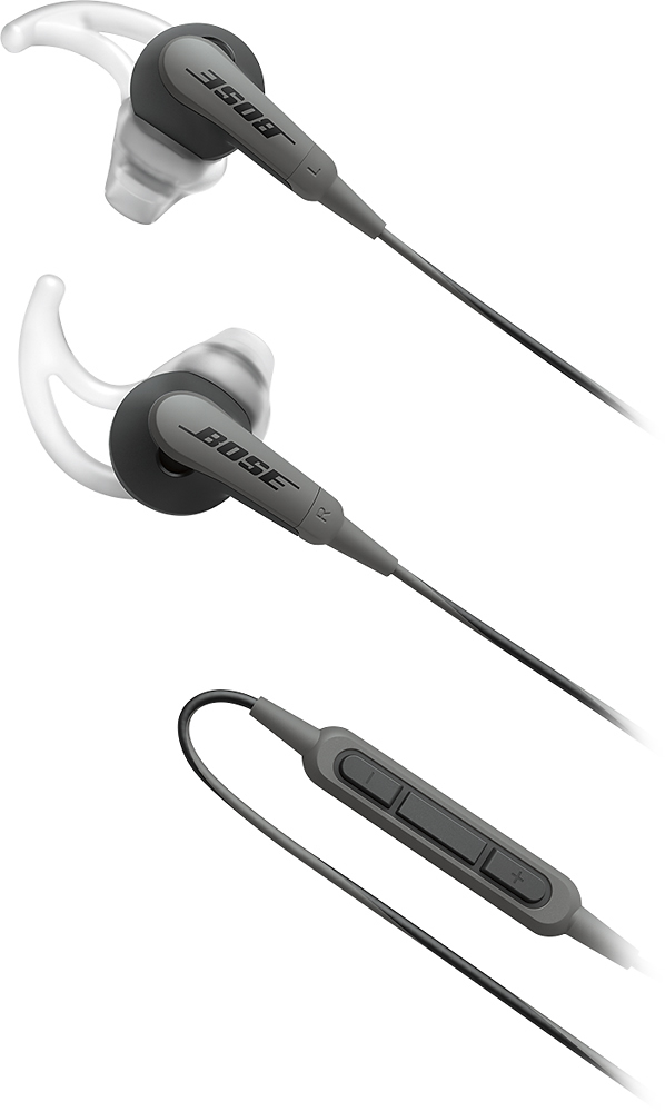 Bose SoundSport In-Ear Headphones (iOS) Charcoal 741776-0010 - Best Buy
