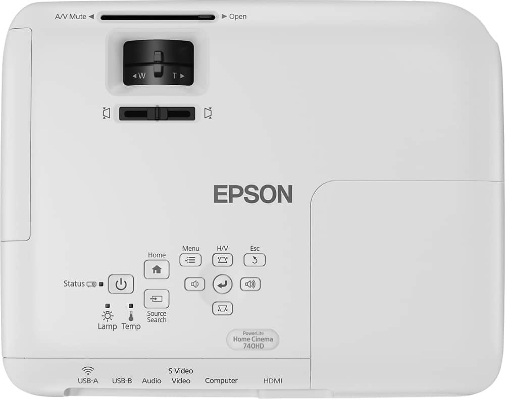 Top. Epson - Home Cinema 740HD 720p 3LCD Projector.