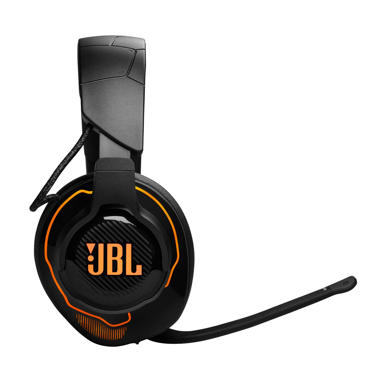 Alt View 1. JBL - Quantum 910X Wireless over-ear gaming headset with detachable boom mic - Black.