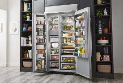 KitchenAid 25.5 Cu. Ft. Side by Side Refrigerator with Under Shelf KitchenAid 25.5 Cu. Ft. Side by Side Refrigerator with Under Shelf