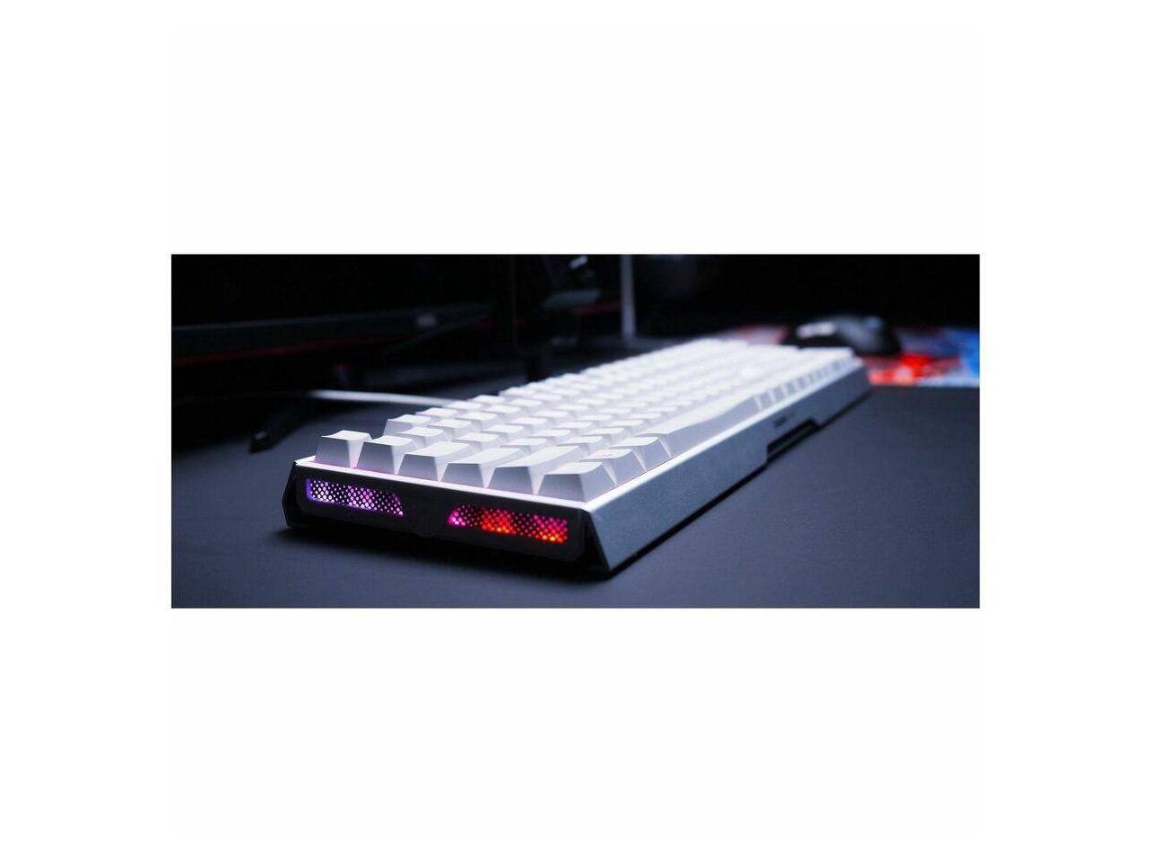 Alt View 3. CHERRY - CHERRY MX 3.1 Gaming Keyboard - White Aluminum, MX2A RED RGB, Durable Keys, Detachable Cable - White.